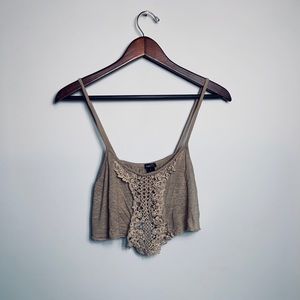 Creme Summer Crop Top
